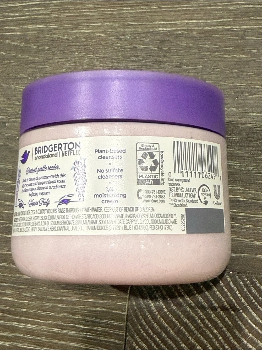 NWT Dove Whispering Wisteria Body Scrub Limited Edition Orchids & Champagne